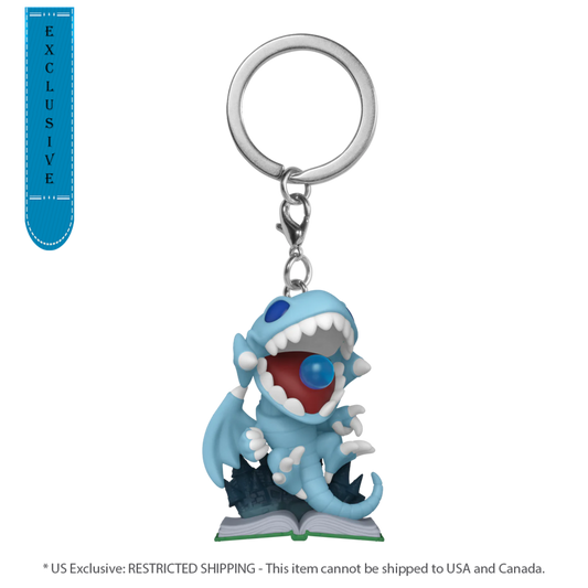 Pop Weasel Image of Yu-Gi-Oh! - Blue-Eyes Toon Dragon US Exclusive Glow Pop! Keychain [RS] - Funko