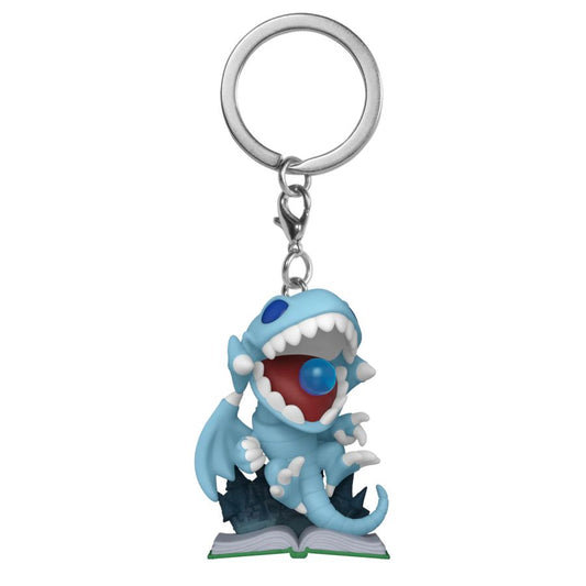 Pop Weasel - Image 2 of Yu-Gi-Oh! - Blue-Eyes Toon Dragon US Exclusive Glow Pop! Keychain [RS] - Funko