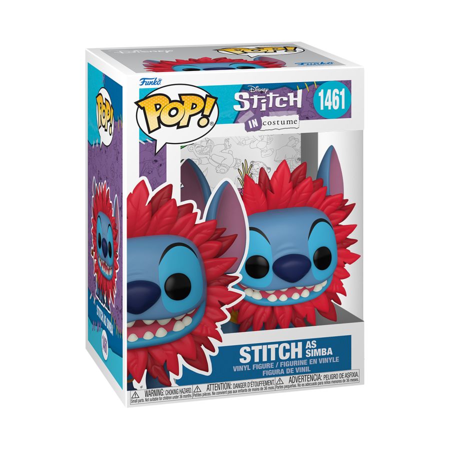 Pop Weasel - Image 2 of Disney - Stitch Simba Costume Pop! Vinyl - Funko - Pop Vinyl - Image - Pop Weasel