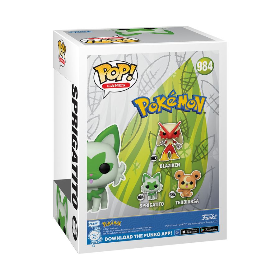 Image Pop Weasel - Image 4 of Pokemon - Sprigatito Pop! Vinyl [RS] - Funko - Pop Vinyl - Image - Pop Weasel