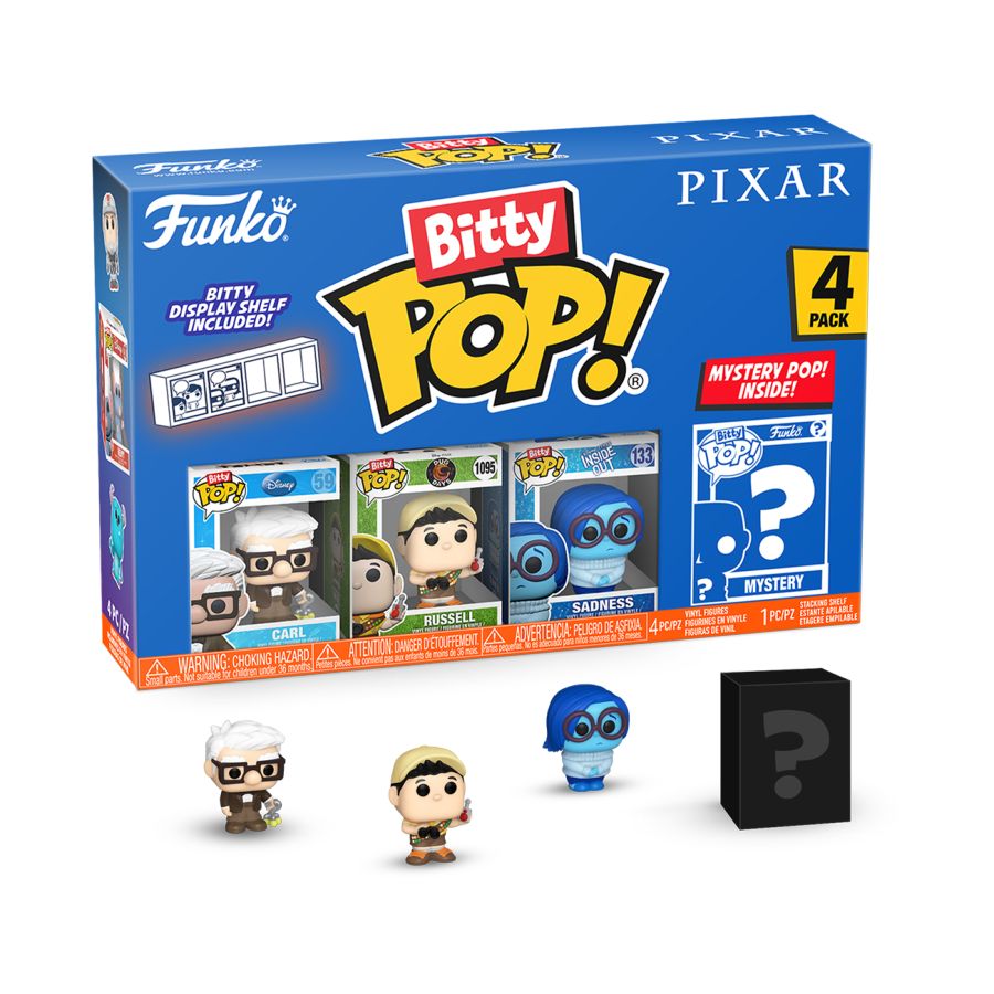 Image Pop Weasel - Image 2 of Pixar - UP Bitty Pop! 4-Pack - Funko - Pop Vinyl - Image - Pop Weasel