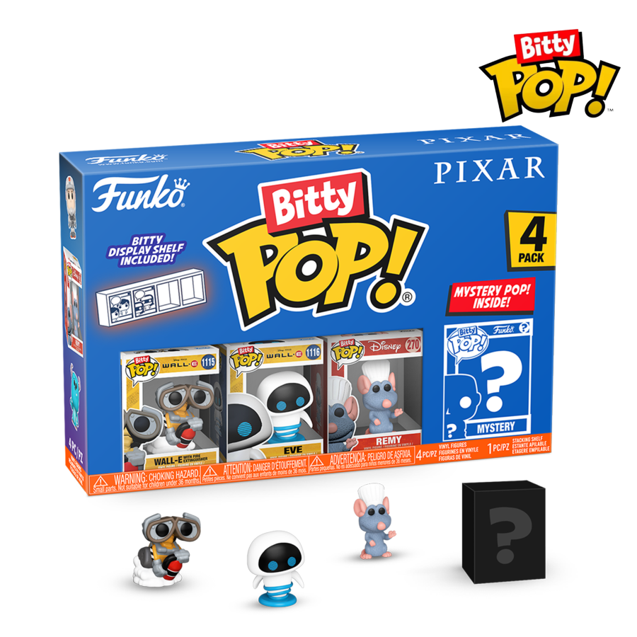 Pixar - WALL-E Bitty Pop! 4-Pack - Funko - Pop Vinyl - Image - Pop Weasel