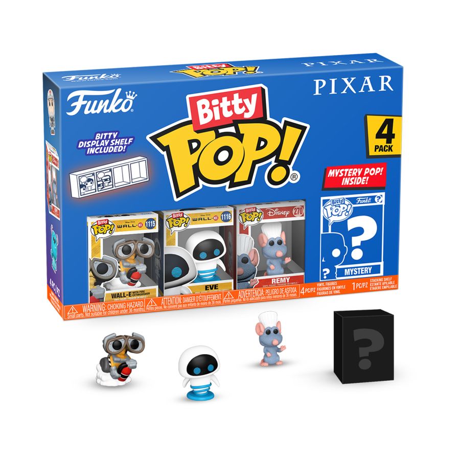 Image Pop Weasel - Image 2 of Pixar - WALL-E Bitty Pop! 4-Pack - Funko - Pop Vinyl - Image - Pop Weasel