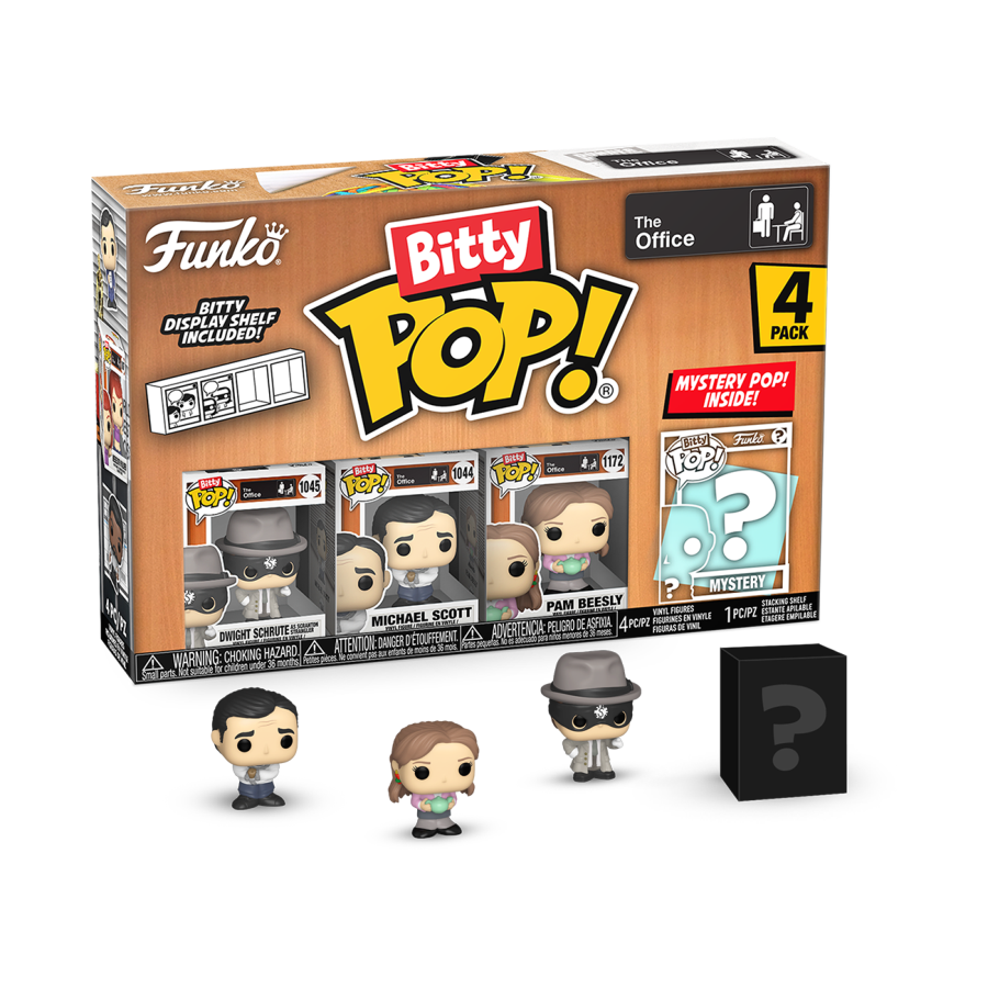 The Office - Dwight the Strangler Bitty Pop! 4-Pack - Funko - Pop Vinyl - Image - Pop Weasel