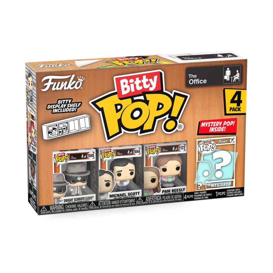 Image Pop Weasel - Image 2 of The Office - Dwight the Strangler Bitty Pop! 4-Pack - Funko - Pop Vinyl - Image - Pop Weasel