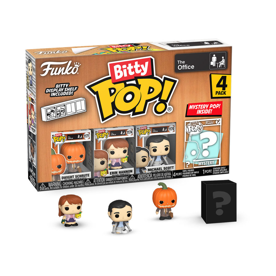 The Office - Dwight with Pumpkinhead Bitty Pop! 4-Pack - Funko - Pop Vinyl - Image - Pop Weasel