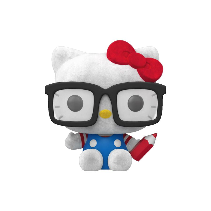 Pop Weasel - Image 2 of Hello Kitty - Hello Kitty Hipster Nerd with Glasses US Exclusive Flocked Pop! Vinyl [RS] - Funko - Pop Vinyl - Image - Pop Weasel