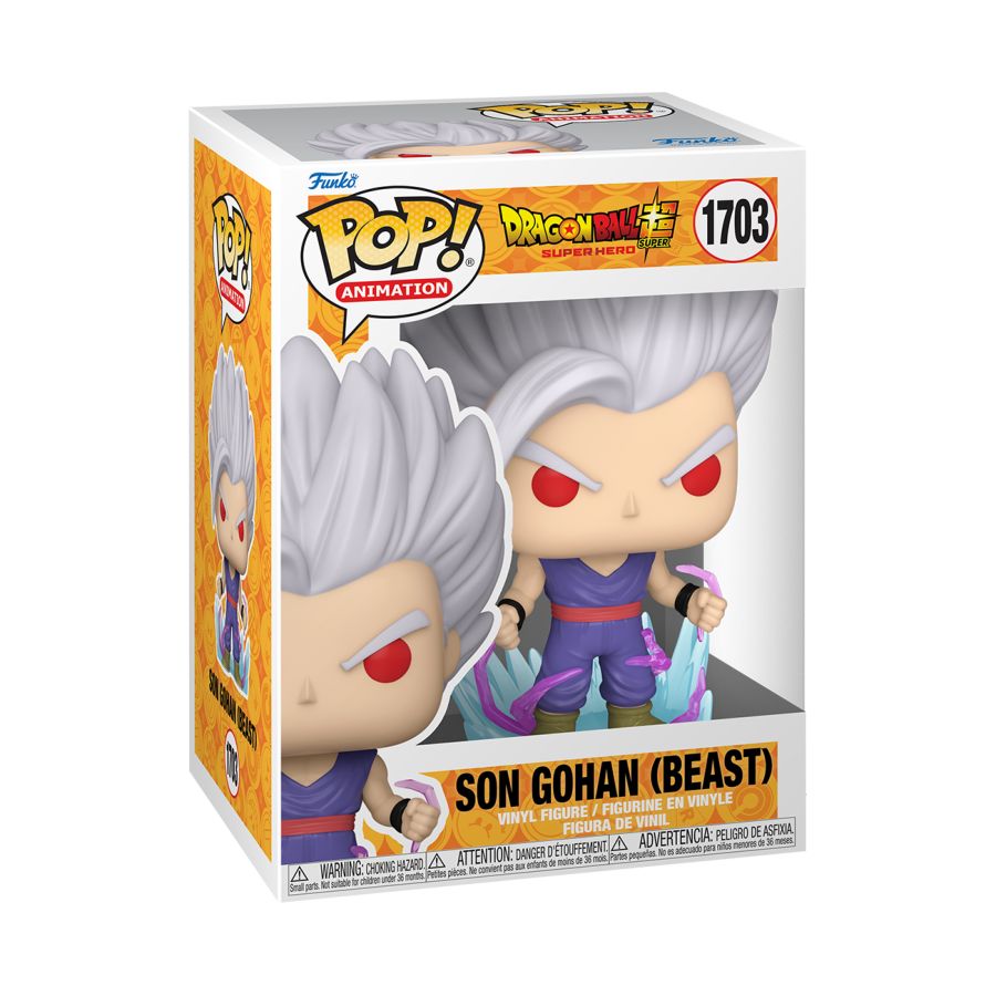 Image Pop Weasel - Image 2 of Dragon Ball Super: Super Hero - Son Gohan (Beast) (with chase) Pop! Vinyl - Funko - Pop Vinyl - Image - Pop Weasel