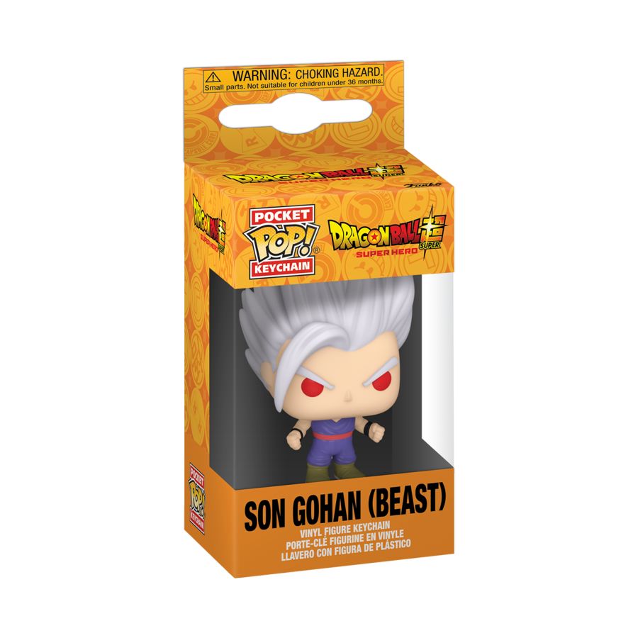 Image Pop Weasel - Image 2 of Dragon Ball Super: Super Hero - Son Gohan Beast Pop! Keychain - Funko - Pop Vinyl - Image - Pop Weasel