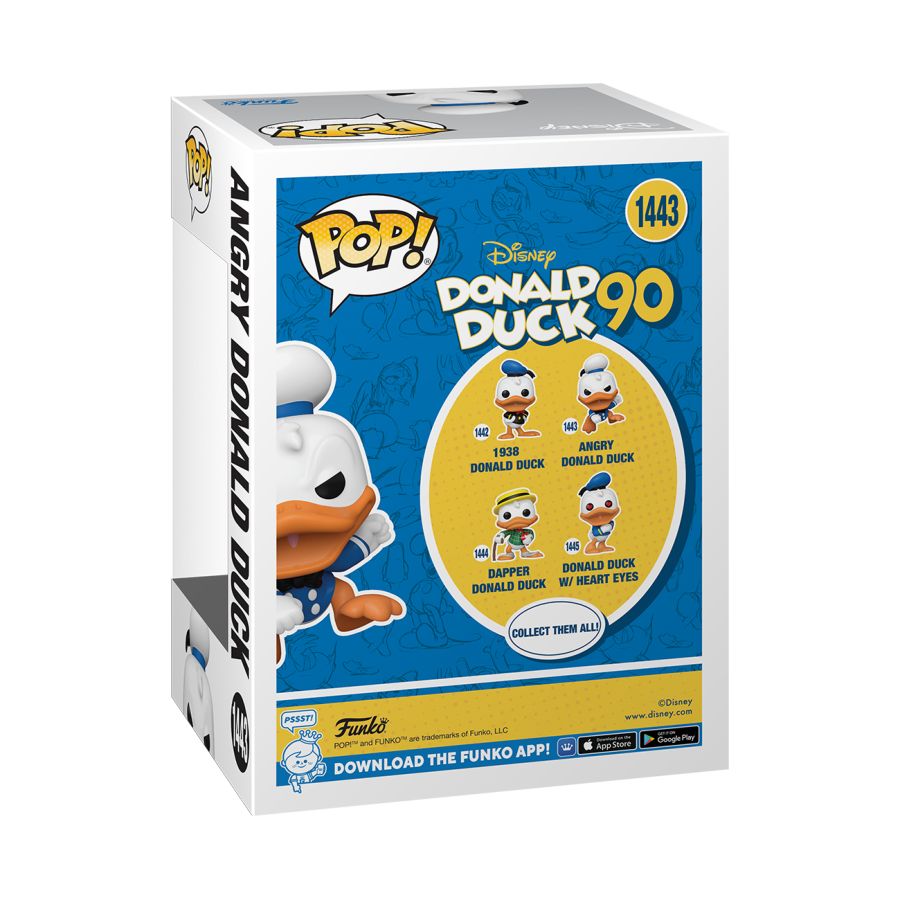 Pop Weasel - Image 3 of Donald Duck: 90th Anniversary - Donald Duck (Angry) Pop! Vinyl - Funko - Pop Vinyl - Image - Pop Weasel