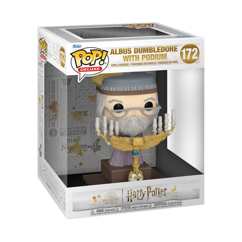 Pop Weasel - Image 2 of Harry Potter - Dumbledore with Podium Pop! Deluxe - Funko