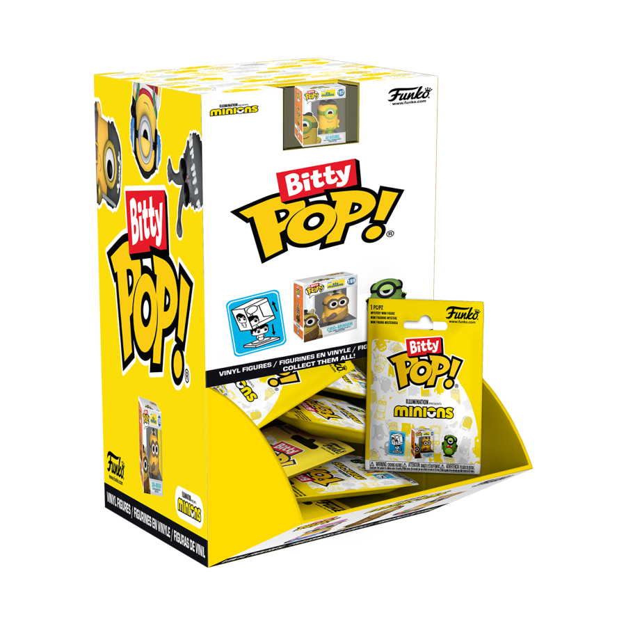 Minions - Bitty Pop! Blind Bag Assortment (Display of 32) - Funko - Pop Vinyl - Image - Pop Weasel