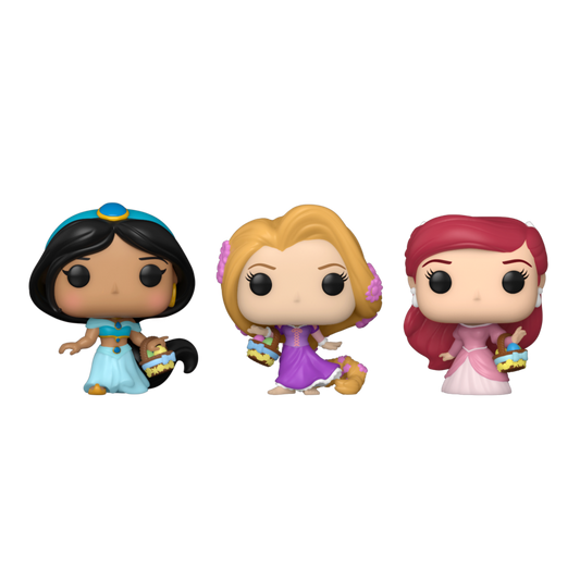 Pop Weasel Image of Disney - Rapunzel, Ariel, Jasmine Carrot Pocket Pop! 3-Pack - Funko