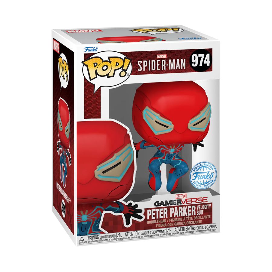 Pop Weasel - Image 3 of Spiderman 2 (VG'23) - Peter Parker (Volecity Suit) Pop! Vinyl [RS] - Funko - Pop Vinyl - Image - Pop Weasel