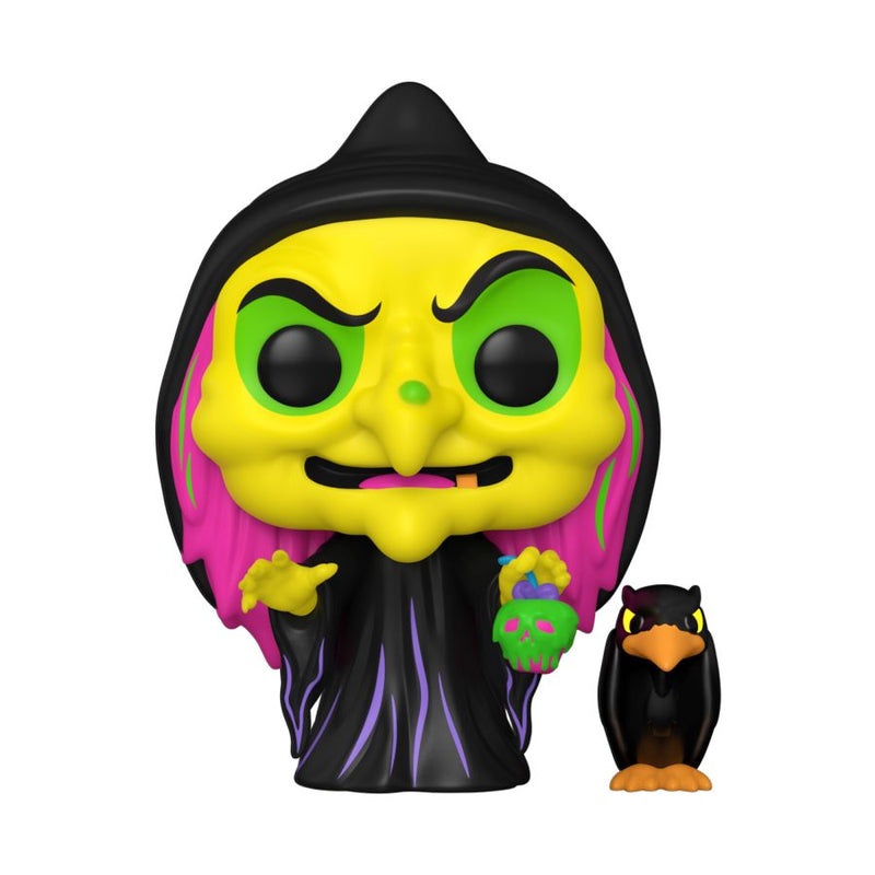 Image Pop Weasel - Image 2 of Snow White (1937) - Disguised Evil Queen (with Raven) US Exclusive Blacklight Pop! Vinyl [RS] - Funko