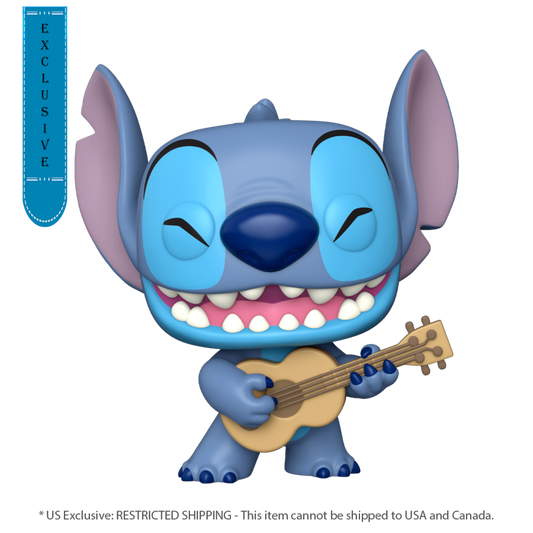 Pop Weasel Image of Lilo & Stitch - Stitch w/Ukelele 10" US Exclusive Pop! Vinyl [RS] - Funko