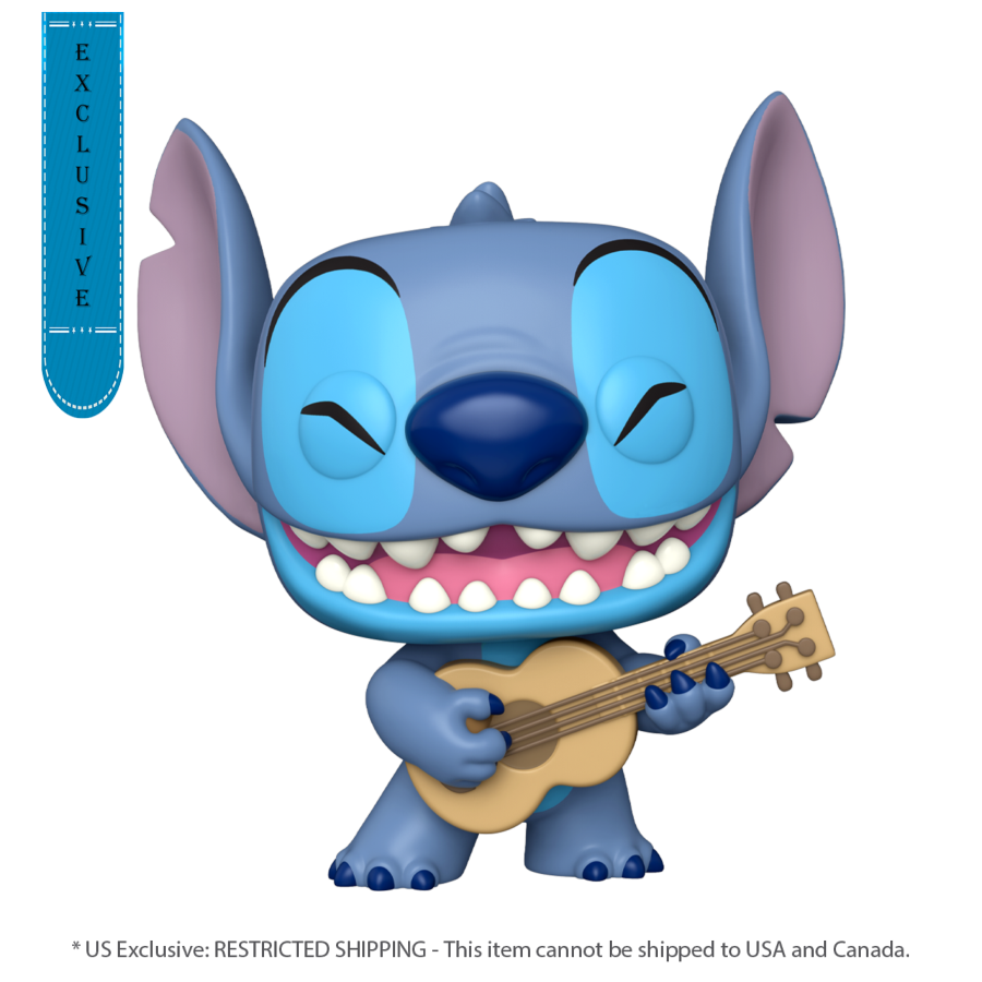 Pop Weasel Image of Lilo & Stitch - Stitch w/Ukelele 10" US Exclusive Pop! Vinyl [RS] - Funko - Pop Vinyl - Image - Pop Weasel