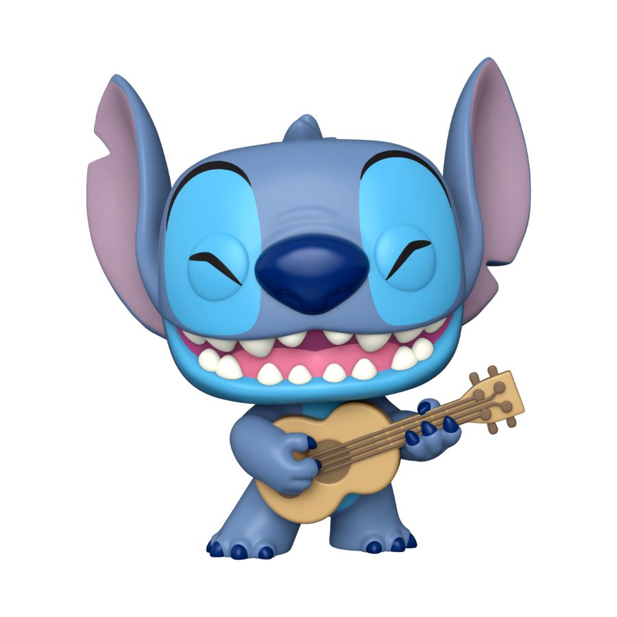 Pop Weasel - Image 2 of Lilo & Stitch - Stitch w/Ukelele 10" US Exclusive Pop! Vinyl [RS] - Funko - Pop Vinyl - Image - Pop Weasel