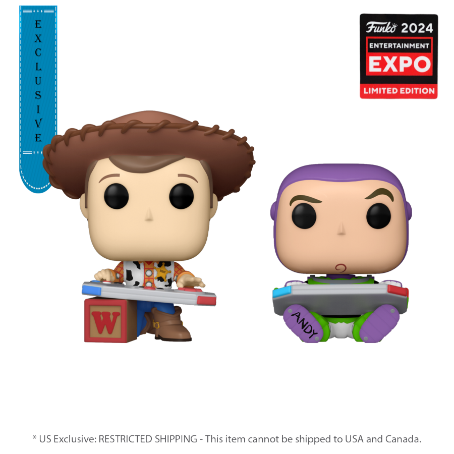 Pop Weasel Image of Toy Story - Woody & Buzz Gaming C2E2 2024 US Exclusive Pop! Vinyl 2 Pack [RS] - Funko - Pop Vinyl - Image - Pop Weasel