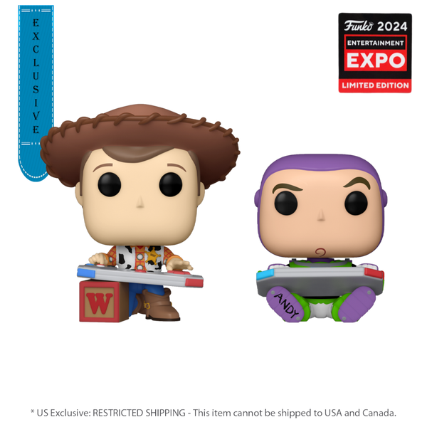 Pop Weasel Image of Toy Story - Woody & Buzz Gaming C2E2 2024 US Exclusive Pop! Vinyl 2 Pack [RS] - Funko