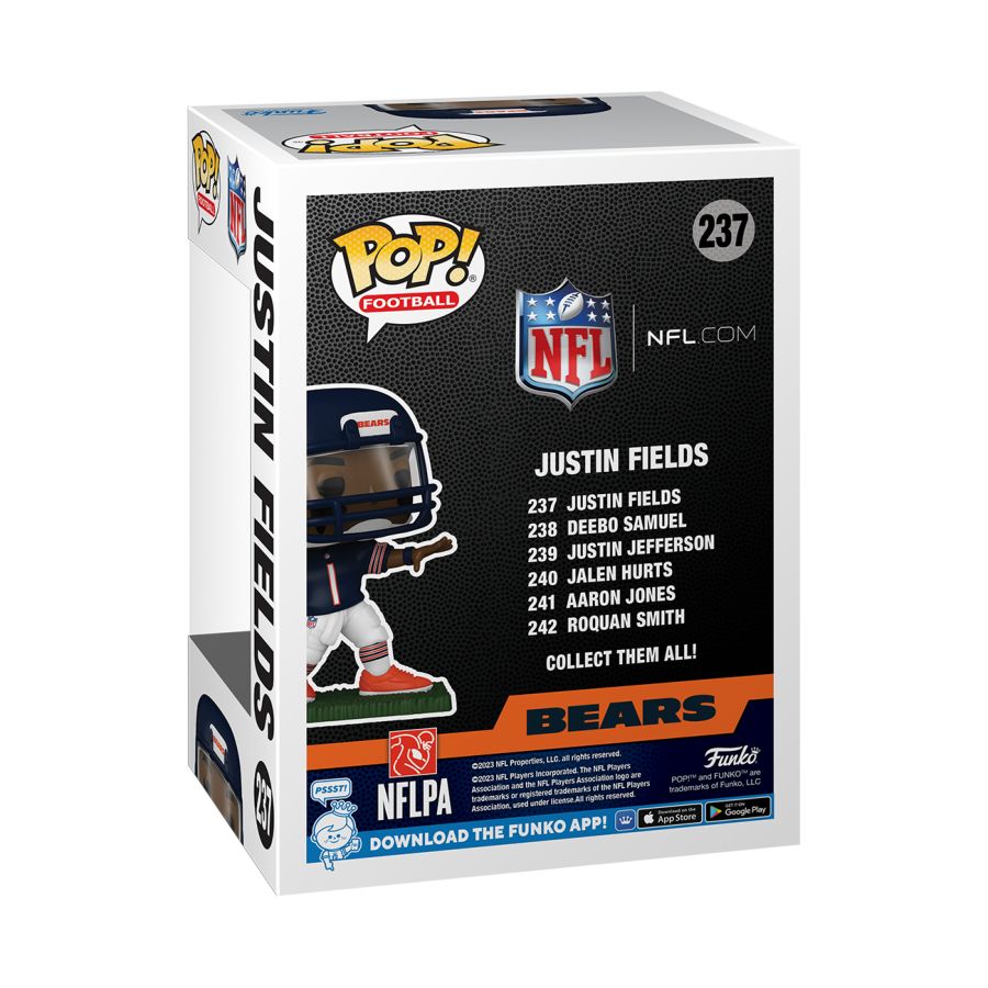 Pop Weasel - Image 3 of NFL: Bears - Justin Fields Pop! Vinyl - Funko - Pop Vinyl - Image - Pop Weasel