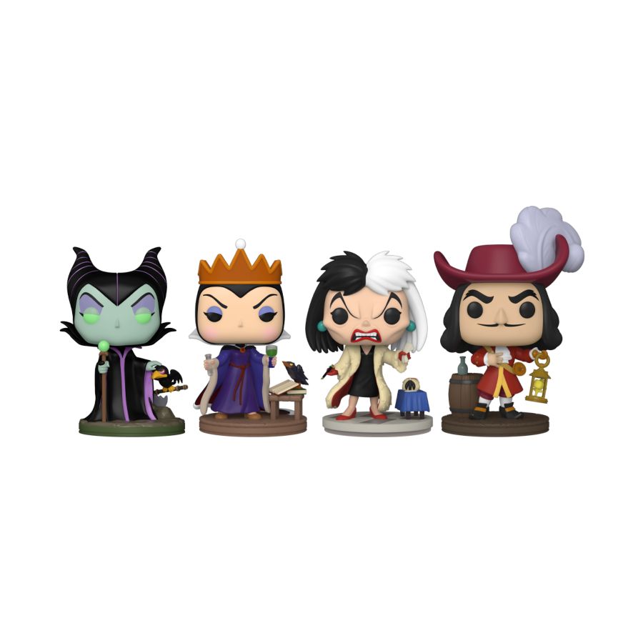 Image Pop Weasel - Image 2 of Disney: Villains - US Exclusive Glow Pop! Vinyl 4-Pack [RS] - Funko - Pop Vinyl - Image - Pop Weasel