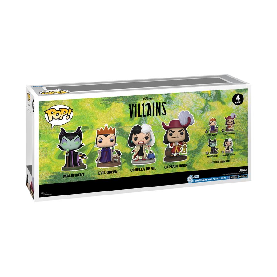 Image Pop Weasel - Image 4 of Disney: Villains - US Exclusive Glow Pop! Vinyl 4-Pack [RS] - Funko - Pop Vinyl - Image - Pop Weasel