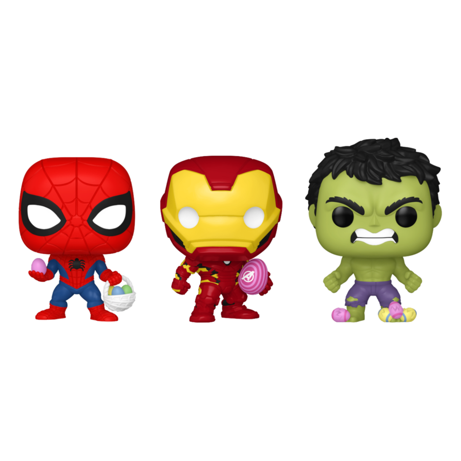 Pop Weasel Image of Marvel Comics - Spider-Man, Iron Man & Hulk Carrot Pocket Pop! 3-Pack - Funko - Pop Vinyl - Image - Pop Weasel