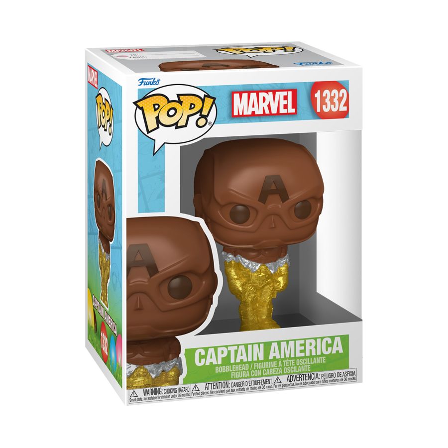 Pop Weasel - Image 2 of Marvel Comics - Captain America (Easter Chocolate) Pop! Vinyl - Funko - Pop Vinyl - Image - Pop Weasel