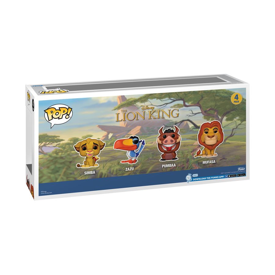 Pop Weasel - Image 4 of Lion King (1994) - Simba, Zazi, Pumbaa, Mufasa US Exclusive Glitter Pop! 4-Pack [RS] - Funko - Pop Vinyl - Image - Pop Weasel