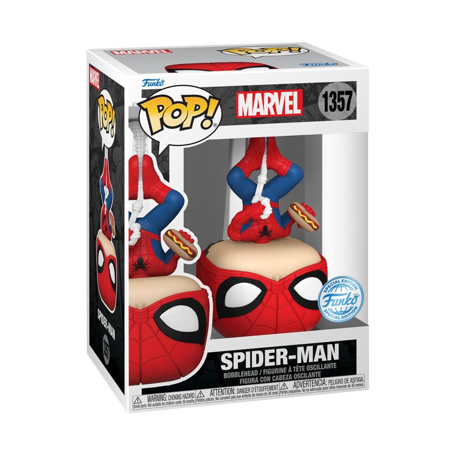 Pop Weasel - Image 3 of Spider-Man - Spider-Man (with Hot Dog) US Exclusive Pop! Vinyl [RS] - Funko - Pop Vinyl - Image - Pop Weasel