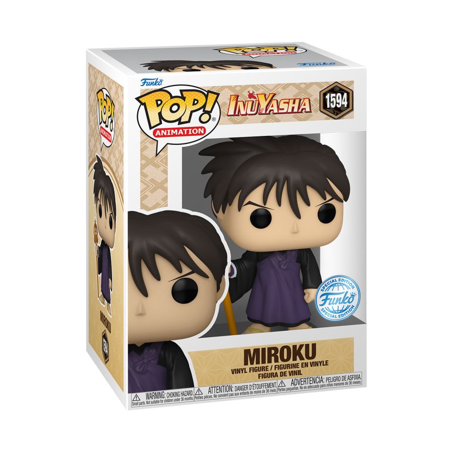 Pop Weasel - Image 3 of Inuyasha - Miroku US Exclusive Pop! Vinyl [RS] - Funko - Pop Vinyl - Image - Pop Weasel