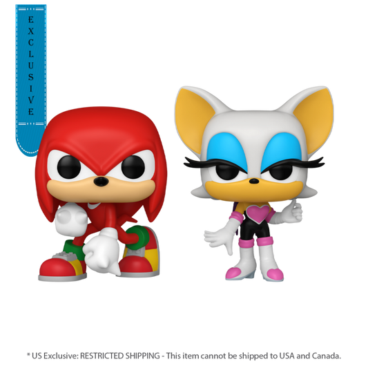 Pop Weasel Image of Sonic the Hedgehog - Knuckles & Rouge US Exclusive Pop! Vinyl 2-Pack [RS] - Funko