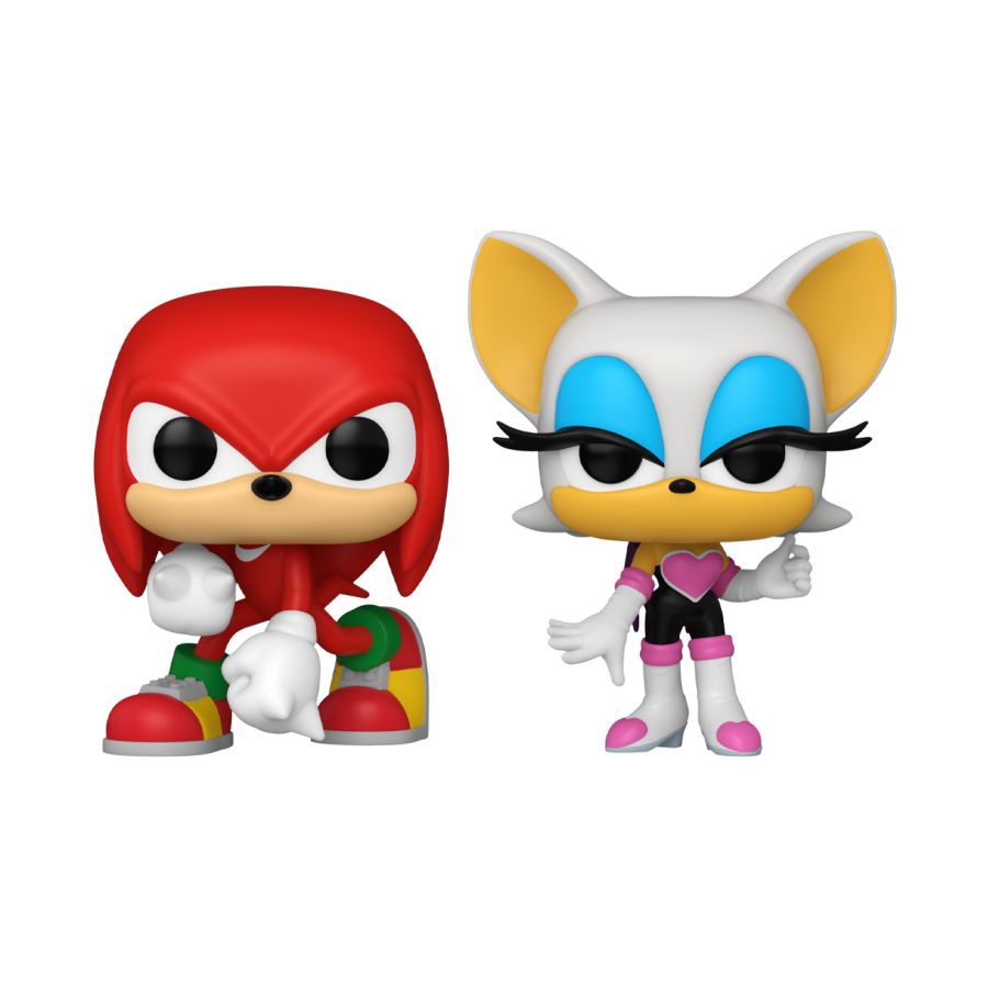 Pop Weasel - Image 2 of Sonic the Hedgehog - Knuckles & Rouge US Exclusive Pop! Vinyl 2-Pack [RS] - Funko - Pop Vinyl - Image - Pop Weasel