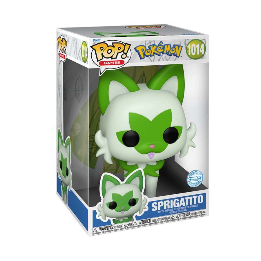 Image Pop Weasel - Image 3 of Pokemon - Sprigatito 10\" Pop! Vinyl [RS] - Funko - Pop Vinyl - Image - Pop Weasel