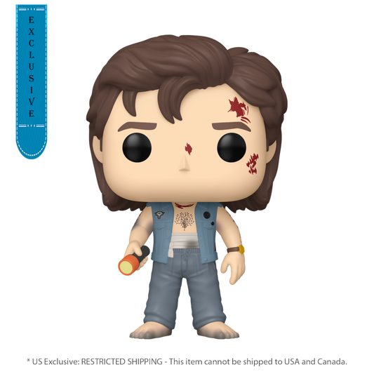 Pop Weasel Image of Stranger Things - Steve (Battle Damage) US Exclusive Pop! Vinyl [RS] - Funko