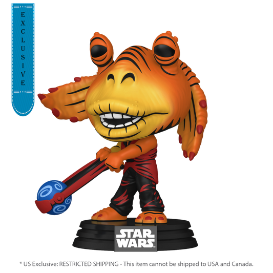 Pop Weasel Image of Star Wars: Phantom Menace 25th Anniversary - Jar Jar Binks US Exclusive Retro Pop! Vinyl [RS] - Funko