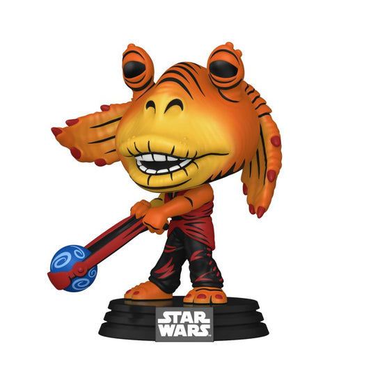 Pop Weasel - Image 2 of Star Wars: Phantom Menace 25th Anniversary - Jar Jar Binks US Exclusive Retro Pop! Vinyl [RS] - Funko