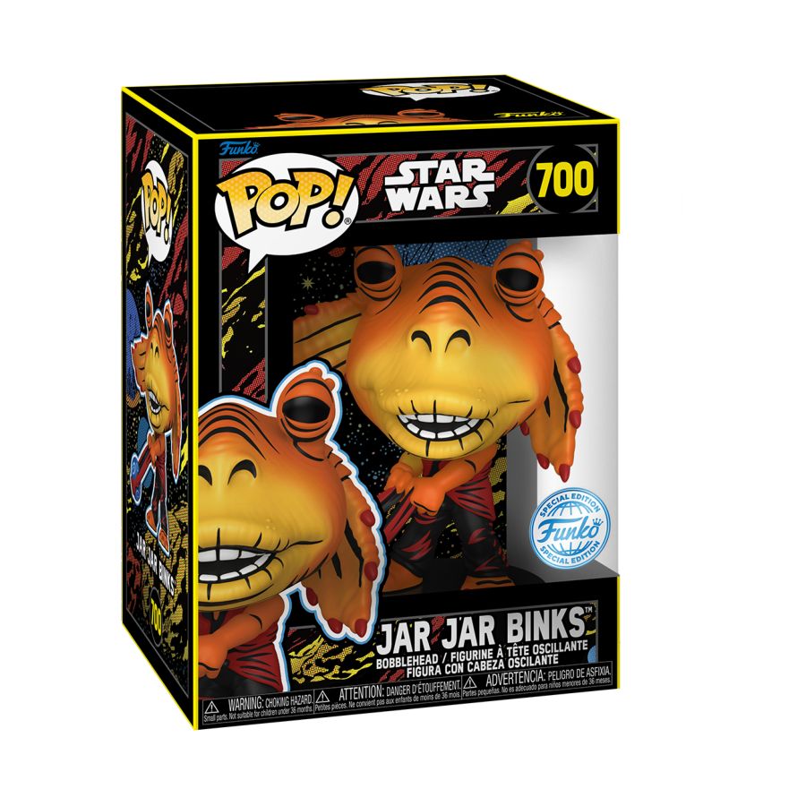 Pop Weasel - Image 3 of Star Wars: Phantom Menace 25th Anniversary - Jar Jar Binks US Exclusive Retro Pop! Vinyl [RS] - Funko - Pop Vinyl - Image - Pop Weasel