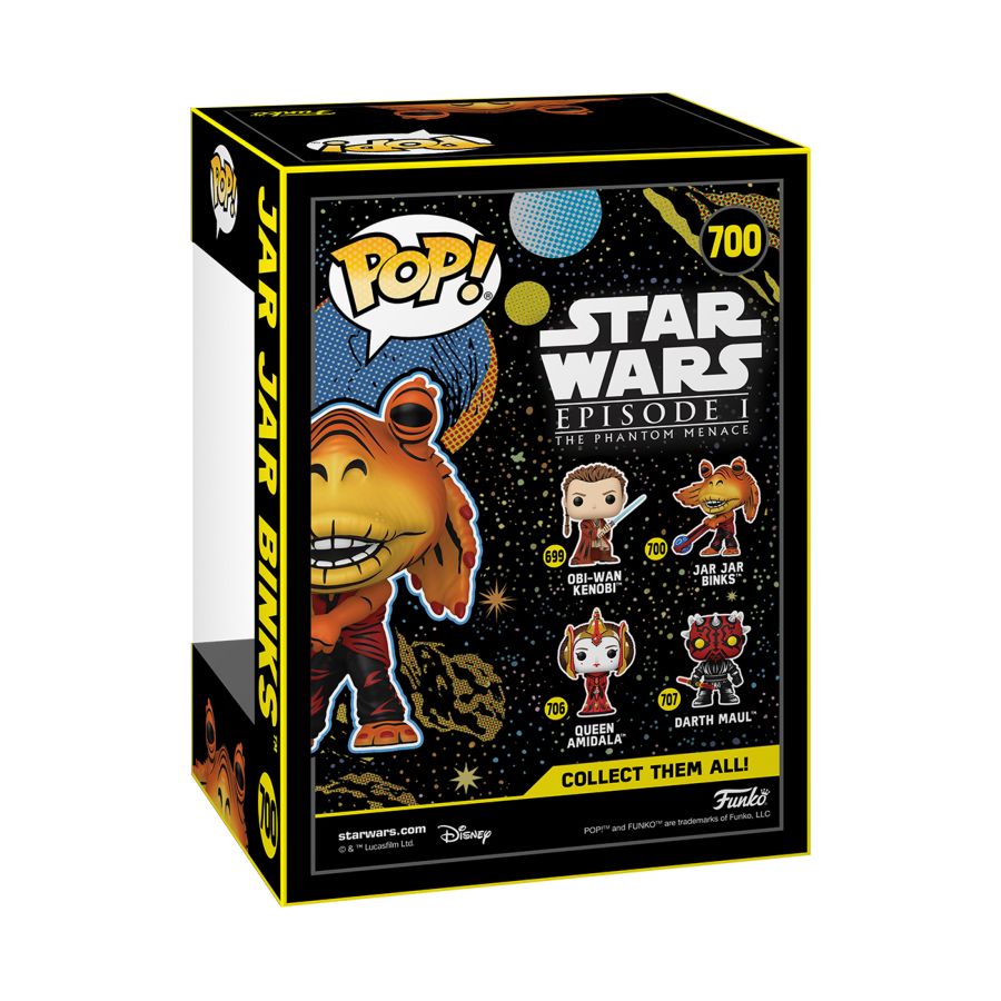 Pop Weasel - Image 4 of Star Wars: Phantom Menace 25th Anniversary - Jar Jar Binks US Exclusive Retro Pop! Vinyl [RS] - Funko - Pop Vinyl - Image - Pop Weasel