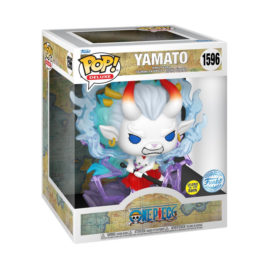 Pop Weasel - Image 4 of One Piece - Yamato Man-Beast Form US Exclusive Glow Pop! Deluxe [RS] - Funko - Pop Vinyl - Image - Pop Weasel