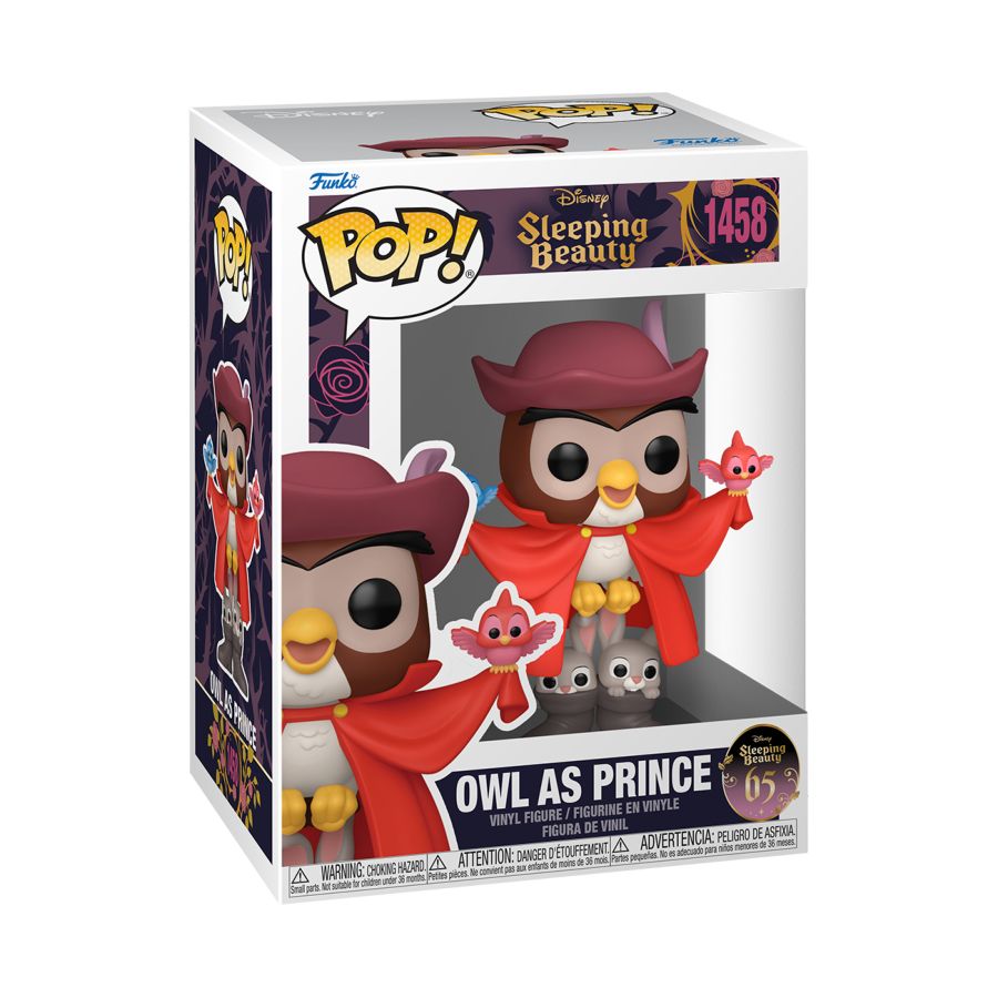 Pop Weasel - Image 2 of Sleeping Beauty: 65th Anniversary - Owl as Prince Pop! Vinyl - Funko - Pop Vinyl - Image - Pop Weasel