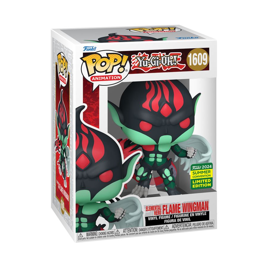 Image Pop Weasel - Image 3 of Yu-Gi-Oh! - Elemental Hero Flame Wingman SDCC 2024 US Exclusive Pop! Vinyl [RS] - Funko - Pop Vinyl - Image - Pop Weasel