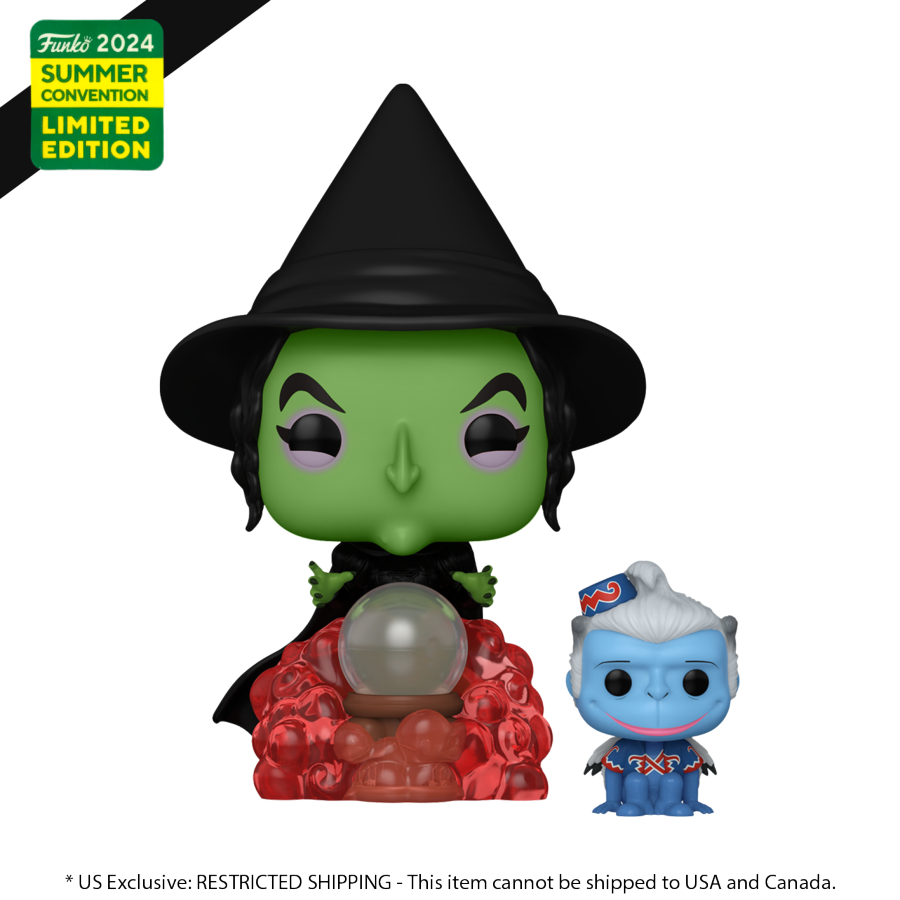 Wizard of Oz - Wicked Witch with Winged Monkey SDCC 2024 US Exclusive Pop! Vinyl [RS] - Funko - Pop Vinyl - Image - Pop Weasel