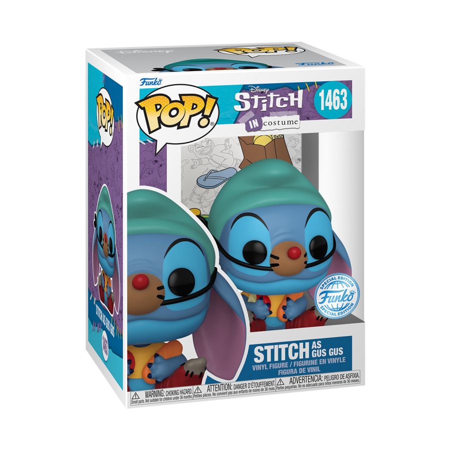 Pop Weasel - Image 3 of Disney - Stitch Gus Gus Costume US Exclusive Pop! Vinyl [RS] - Funko - Pop Vinyl - Image - Pop Weasel