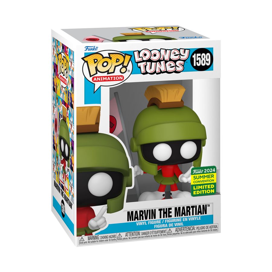 Image Pop Weasel - Image 3 of Looney Tunes - Marvin the Martian SDCC 2024 US Exclusive Pop! Vinyl [RS] - Funko - Pop Vinyl - Image - Pop Weasel