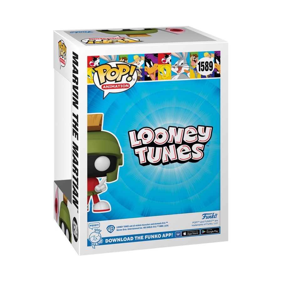 Image Pop Weasel - Image 4 of Looney Tunes - Marvin the Martian SDCC 2024 US Exclusive Pop! Vinyl [RS] - Funko - Pop Vinyl - Image - Pop Weasel