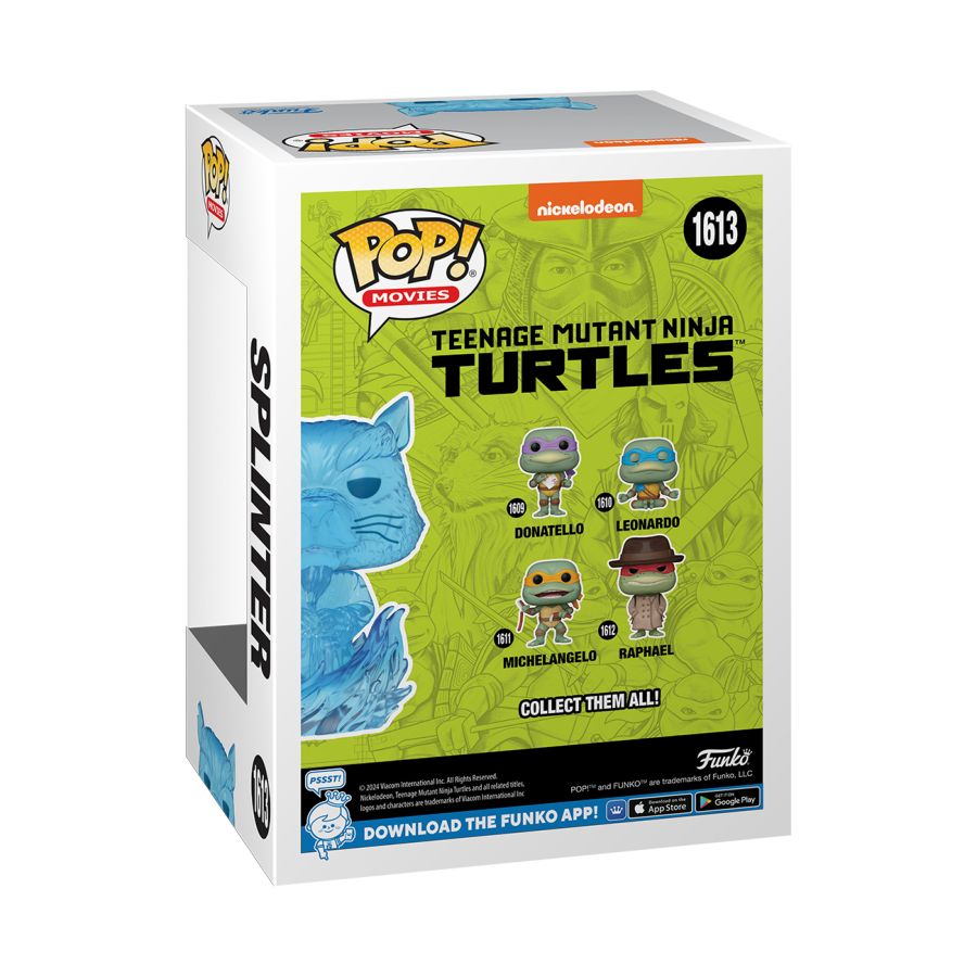 Image Pop Weasel - Image 4 of Teenage Mutant Ninja Turtles (1990) - Splinter US Exclusive Translucent Pop! Vinyl [RS] - Funko - Pop Vinyl - Image - Pop Weasel