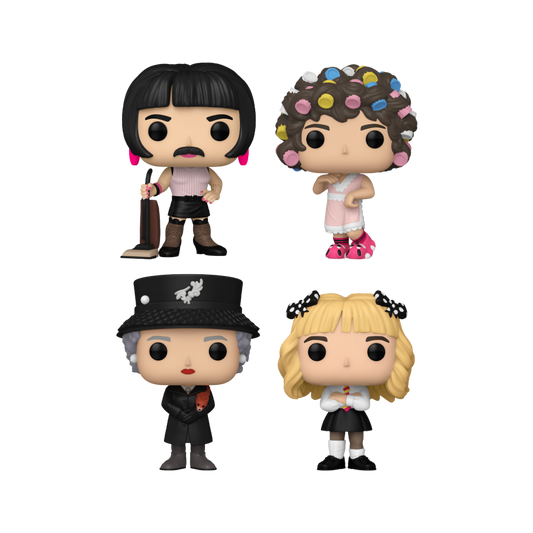 Pop Weasel Image of Queen - I Want to Break Free Music Video Pop! Vinyl 4-Pack - Funko