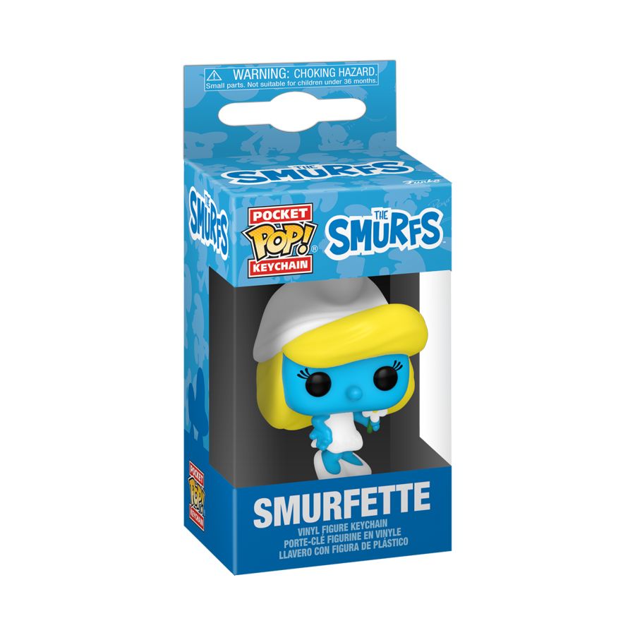 Image Pop Weasel - Image 2 of Smurfs - Smurfette Pop! Keychain - Funko - Pop Vinyl - Image - Pop Weasel